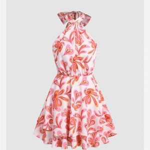 Party Lined Fun Mini Disco Dress